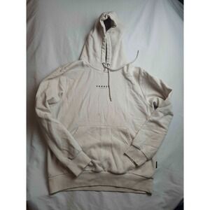 Sonneti London Hoodie Mens Large Beige Fleece Long Sleeve Pullover Sweatshirt